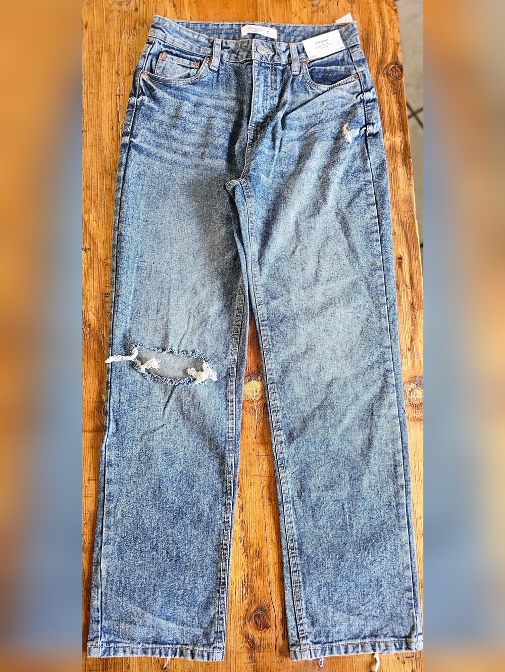 Aeropostale Super High Rise Straight Leg Jeans